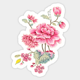 Hot Pink Flower Bouquet Sticker